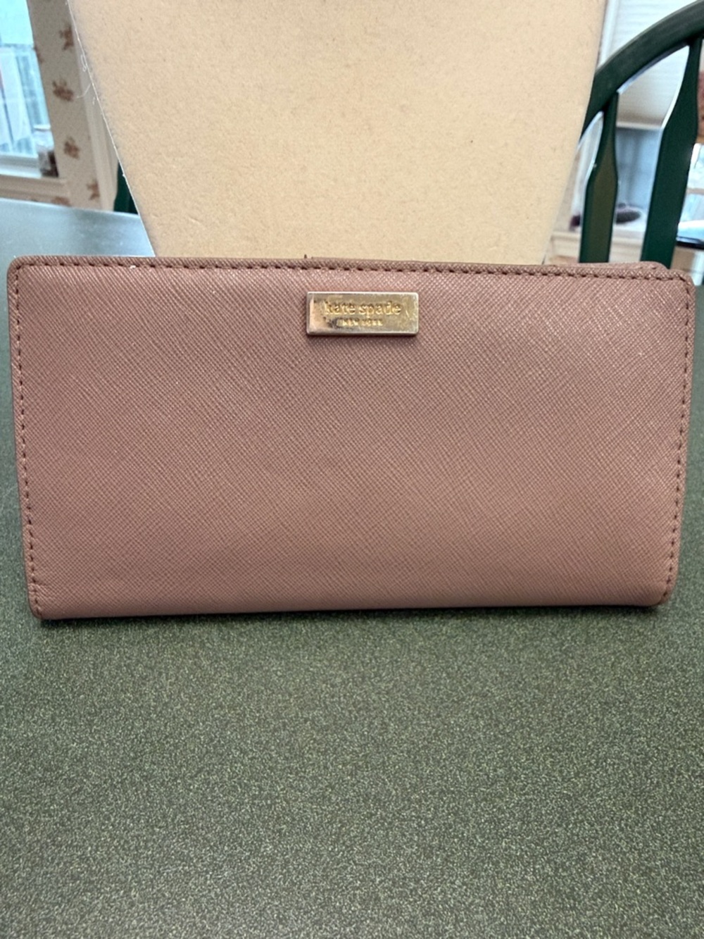 kate spade Rose Blush Saffiano Leather Continental Wallet